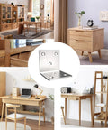 Black Metal Corner Bracket Right Angle L Shape Heavy Duty Shelf Support for wood shelves with hidden mount and screw holes in DIY furniture