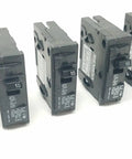 Q115 1 Pole 15 Amp Circuit Breaker 6 Pack For PL And ES Load Centers With Insta-Wire Quick Plug-In Feature, lineup view