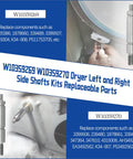 Heavy Duty Dryer Drum Roller Shaft Kit fixing rattling fast with solid build and detailed replacement parts for easy swap.