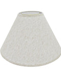 Transitional Hardback Empire Lamp Shade With Spider Fitter In Flaxen Calico Fabric Brass Fitter 7 Inch Top 18 Inch Bottom 12.5 Inch Height Harp Compatible For Lamp Harp Attachment Sold Separately