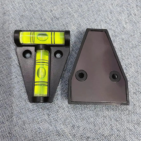 Nailed In Position Kick Ass 4 Pack T Level Bubble Spirit Levels For RV Camper Trailer Cross Check Leveler Aligning Tripods Cameras Woodshop Black Acrylic Construction