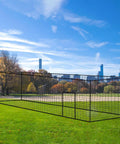Heavy Duty Batting Cage Net For Baseball And Softball, Knotless PE Netting, Fully Enclosed Backyard Hitting Cage in park setting