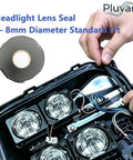 Heavy Duty Butyl Tape Sealant For Headlights And Tail Lights, 8mm diameter, applied in automotive headlight assembly.