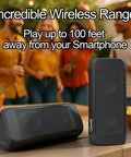 Big Bass Portable Bluetooth Speaker With 14 Watts Of Power And Room-Filling Sound For Outdoors And Home, 100 Ft Wireless Range