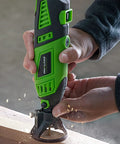 180W Rotary Tool Kit With 6 Variable Speeds And Flex Shaft 8000 To 32000 RPM All In One Heavy Duty Power Tool Workhorse in use on wood