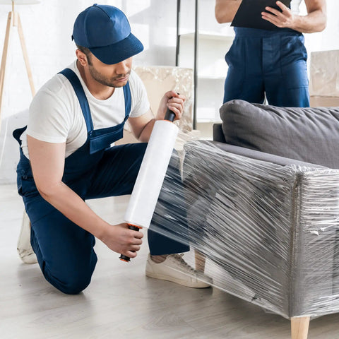 Industrial Strength Stretch Film 15 Inch By 1000 Feet Pallet Wrap With Handles Heavy Duty Clear 60 Gauge Moving Wrap 2 Pack Rolls