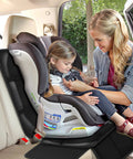 Kid Safe Car Seat Protector Cover With 600D Waterproof Non Slip Cushion Mat under child seat in car interior