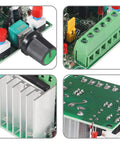 2 Pack Stepper Motor Driver Controller Board With PWM Adjustable Signal Generator For Controlling Motors Great For Your DIY Builds Compatible With DC 5 To 12V And 15 To 160V Inputs Speed Regulator For Smooth Precise Motion, PCB close-up