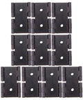 Vintage Bronze Gate Hinges Set, 10 Pcs, Tough As Nails Heavy Duty Folding Door Hinges 54x47mm For Wood Doors, Kitchen Cabinets