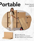 Top Shelf Badass Corner Electric Standing Desk With Spacious Storage Drawers And Clean Power Strip Tray Smooth Height Adjustable Gaming Table Sick Setup For Massive Dual Monitor Rigs Walnut in portable packaging.