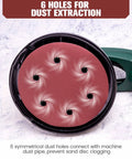 9 Inch 80 Piece Hook And Loop Sanding Disc Packs with 6 holes for dust extraction, ideal for drywall sanding and polishing.