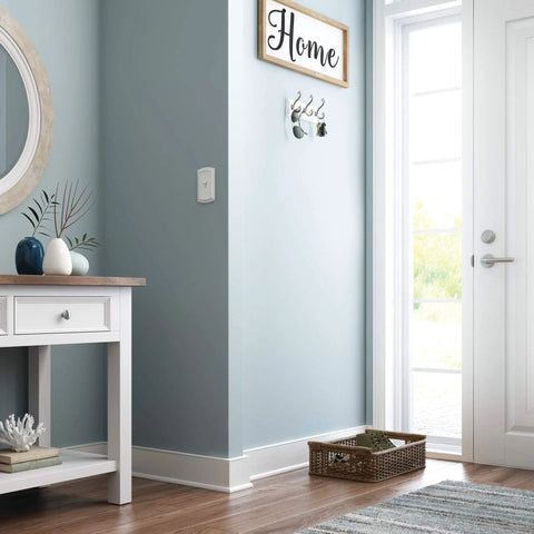 Wall Mounted Coat Rack With Three Slick Decorative Hooks 10 Inch Satin Nickel And White Finish Holds Up To 35 Lbs Perfect For Foyer Hallway Bedroom Or Bathroom Organization