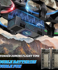 Gesture Control Flying Sword RC Plane For Kids 8-12 with LED lights and 2 batteries, shown with mountain background