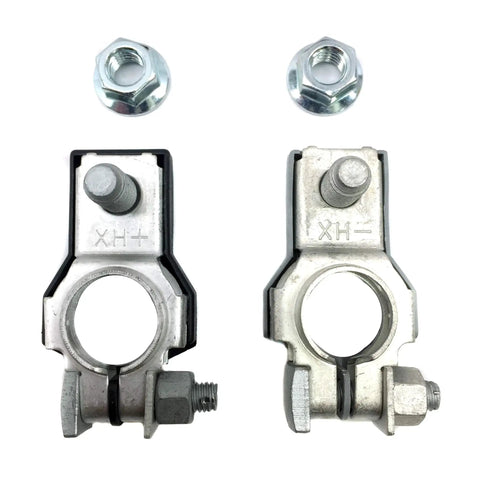 Positive And Negative Battery Terminal Set With M8 Nut Direct Fit Car Cable Connector Clamp Top Post For Toyota