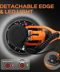 Close-up of All In One Drywall Sander With Extendable Handle And LED Light showing detachable edge and LED light feature.
