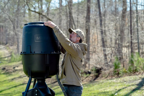 Moultrie 250 Lb Gravity Deer Feeder Tripod With Heavy Duty Hopper For Corn And Protein Pellets Battery Free Design Reduces Refill Frequency And Ensures Consistent Wildlife Feeding In The Outdoors Best For Hunters