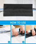 Cord Cover Floor Cable Protector For Carpet 4 Inches Wide By 50 Feet Long Easy Cut To Fit Keeps Cables Sorted And Safe