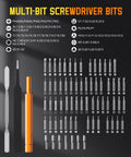 Mini Electric Screwdriver Set With OLED Display, Six Torque Settings Up To 0.7 Nm, 500 mAh Battery, precision bits chart
