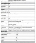Technical specifications sheet for Sony TTL Wireless Flash Transmitter With XPro-S Upgrade, 1 8000s High Speed Sync.