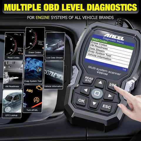 Volvo All Systems OBD2 Scanner With Full Diagnostic Tool For Volvo Cars Pro Grade Code Reader screen interface close-up