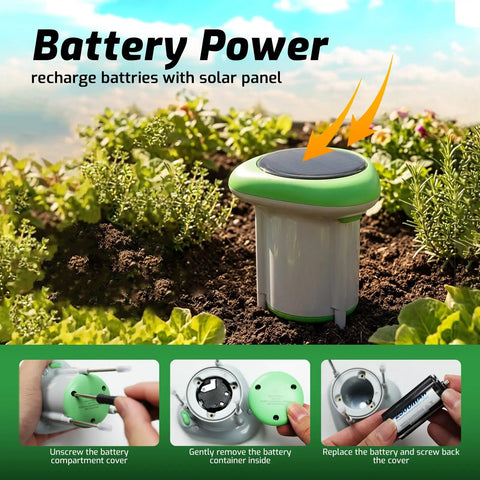 Smart Soil Moisture Meter 3 In 1 Soil Tester For EC Temp And Moisture Wireless Plant Monitor With App Pro Grade Solar Powered High Precision Digital Soil Sensor For Indoor Outdoor Garden And Lawn, solar cap detail