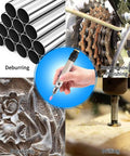 Heavy Duty Pneumatic Pencil Die Grinder Featuring Wicked Fast 70000 RPM Air Motor used for deburring, polishing, engraving, and drilling.