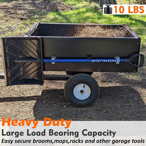 Heavy Duty Magnetic Broom Holder Set No Drilling 10lb Wall Mount Hooks 2 Pack For Brooms Mops Tools Garage Laundry Van Organization Keep Your Spaces Neat And Tidy on a cart