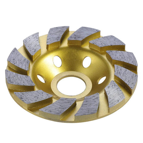 4 Inch Diamond Concrete Grinding Wheel With 12 Segments For Angle Grinder Fast Cutting And Polishing On Concrete Stone Cement And Marble Surfaces A Tough Pro Grade Disc Built For Heavy Duty DIY And Professional Renovations