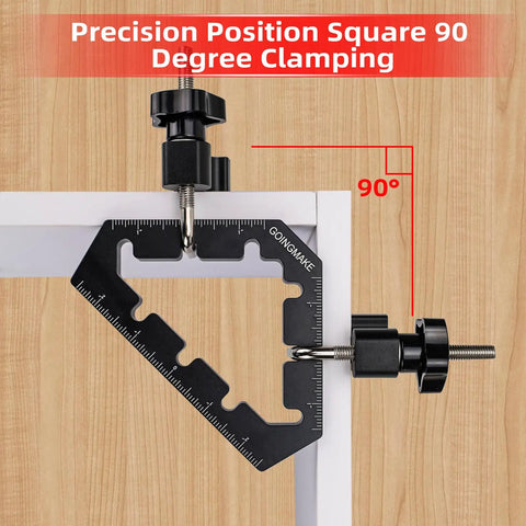 Hella Heavy Duty 45 And 90 Degree Corner Clamps For Woodworking Tools Aluminum Alloy Positioning Squares 90 degree clamping for precise assembly.