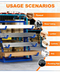 Beefy Heavy Duty Horizontal Lumber Storage Rack 4 Tier Cantilever Shelves Steel Pipe Organizer With 4500 Lbs Capacity