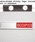 Vacant Occupied Privacy Sign For Office Doors Restrooms Pro Grade Smooth Sliding In Out Indicator Stainless Steel Construction