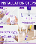 20 Pack Disposable Power Mop Pads Compatible With Swiffer Power Mop Multi Surface And Wood Mop Refills For Quick Cleanups No Mess Mopping And Pet Hair Removal Easy Fit For Fast Mopping. installation steps for disposable mop pads