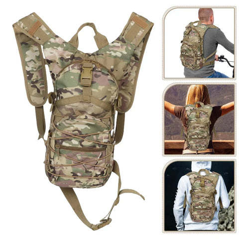 Rugged Mountaineering Backpack With Large Capacity And Multiple Compartments Heavy Duty Oxford Cloth Travel Bag for Men in camo design