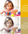 Comparison of CRI 80+ vs CRI 60+ lighting using Super Bright A15 LED Ceiling Fan Bulb 6W 60W Equivalent, 4000K Natural Daylight