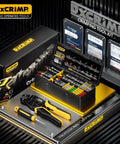 Waterproof Automotive Electrical Connectors Crimping Tool Kit with pin plugs, crimper, tool case for cars, trucks, RVs, boats.
