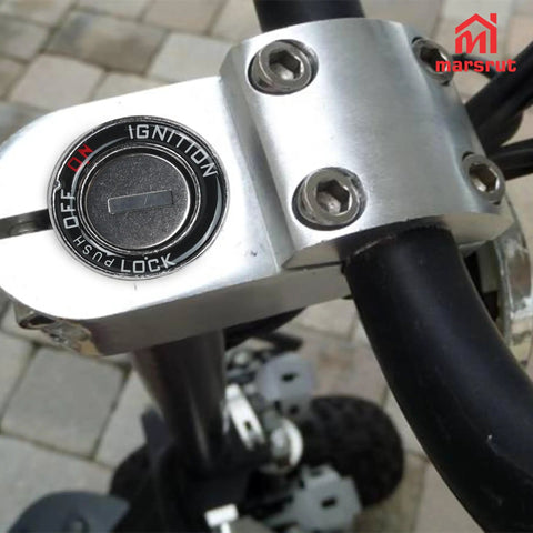 Ignition Switch Kit For E Bikes And Scooters With 2 Keys Heavy Duty Lock Cylinder Replacement Part On Off Switch Pre Wired Connector Fits Electric Bicycles Motorcycles ATVs And More