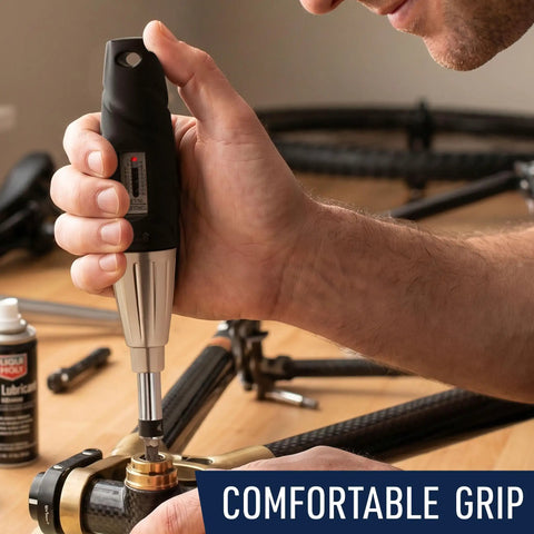 Using Torque Screwdriver Set With 28 SAE Bits And One Quarter Inch Drive Hardshell Case Adjustable 2 To 36 Inch Pound Torque Wrench