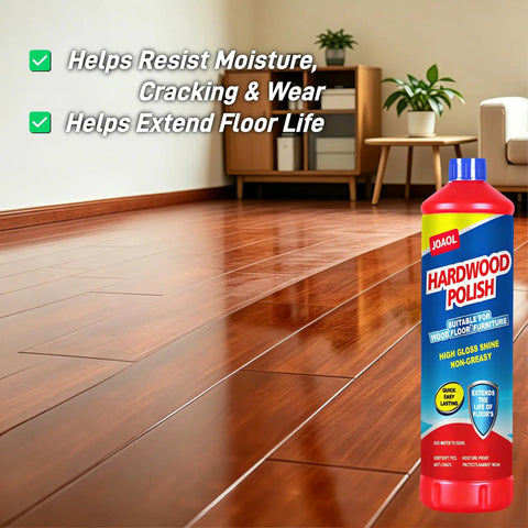 Top Shelf Wood Floor Restorer And High Gloss Polish For Fresh Slick Shine and protective polish on shiny hardwood floors.