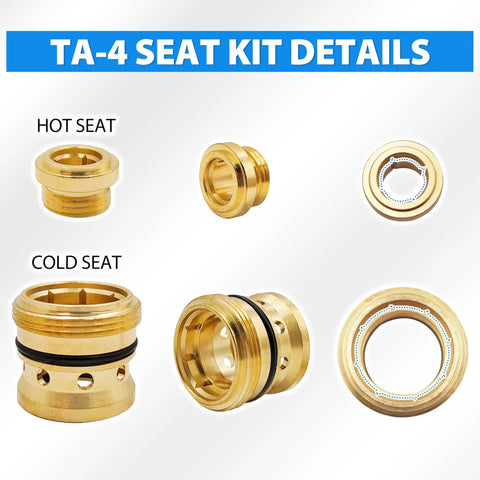 TA-4 seat details from Temptrol Shower Valve Rebuild Kit With Cartridge TA 10 Seats TA 4 And Seat Removal Tools T 35 A B