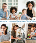 Collage of families enjoying water, illustrating importance of clean water in everyday life.