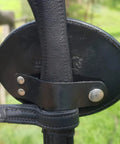 Genuine Leather Number Holders for Bridle or Saddle Pad Two Pack with Built in Clip Easy 3 Digit Change System Secure Attachment