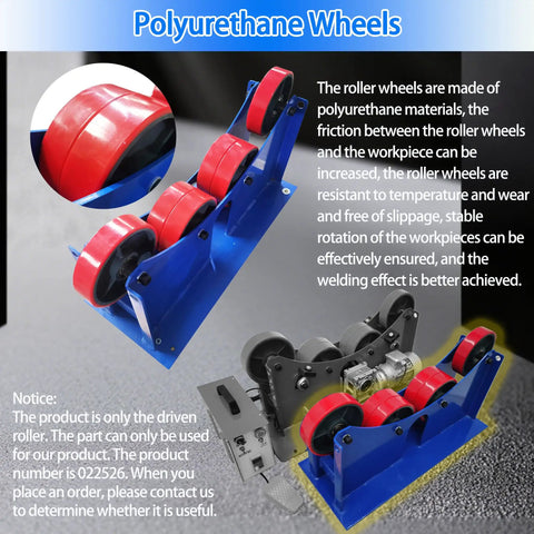Smooth Sailing Welding Roller Frame With Driven Polyurethane Wheels For Oil Tank Positioner Adjustable Linkage Stands That Dial Right In For Quick Setup And Heavy Duty Work