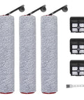 Replacement Parts Kit For H12 Pro H12 Dual And G10 Pro Wet Dry Vacuum Cleaners Built For Quick Fit And Long Lasting Heavy Duty Performance With Durable Filters Motor Brushes Gaskets And Roller Accessories: 3 brush rollers, 3 filters, cleaning brush