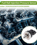 Fuel Injection Pressure Sensor For Hyundai Veloster 1.6T 2019-2021 And Hyundai Models Fuel Rail Pressure Sensor 1 Piece, Accurate Monitoring, OE 353422E610 Compatible, Easy Install Built To Last, close-up in engine bay
