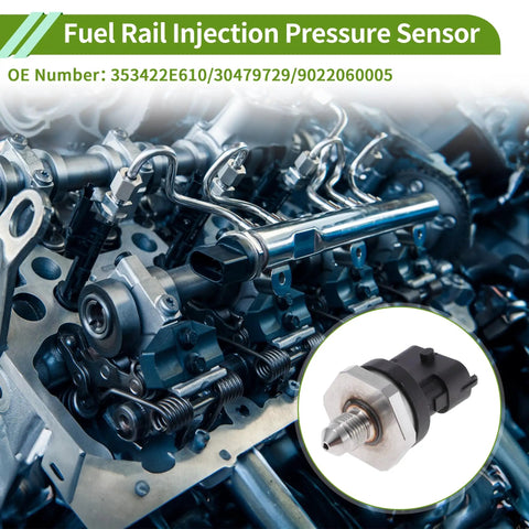 Fuel Injection Pressure Sensor For Hyundai Veloster 1.6T 2019-2021 And Hyundai Models Fuel Rail Pressure Sensor 1 Piece, Accurate Monitoring, OE 353422E610 Compatible, Easy Install Built To Last, close-up in engine bay