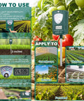 7 In 1 Soil Tester For Moisture PH Fertility Light Temperature Humidity With LCD Display And Pointer For Garden Farm Lawn Indoor Outdoor Plant Monitoring, shown in greenhouse use guide