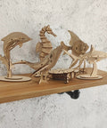 Six Piece 3D Wooden Sea Animals Puzzle Set For Adults And Teens Totally Eco Friendly 3mm Wood Brain Teaser And STEM Gift Build Hands On Fun With Dolphins Whales Turtles Sharks Seahorses And More At Home displayed on shelf