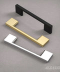 Polished Chrome Cabinet Pulls 6 Inch Overall Length With 5 Inch Center Hole Rectangle Handles For Cabinets Drawers Closets 10 Pack