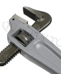 18 Inch Offset Pipe Wrench With Alloy Steel Jaws And Heavy Duty Aluminum Handle, Three And A Half Inch Jaw Capacity