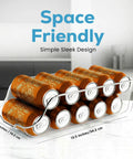 Soda Can Organizer And Dispenser For Fridge And Pantry Stackable 12 Oz Can Storage Bins Clear Space Saving Kitchen Organizer